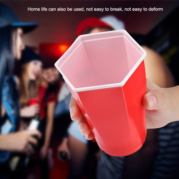 Hexcup Beer Pong röd Spelkopp Set Fest