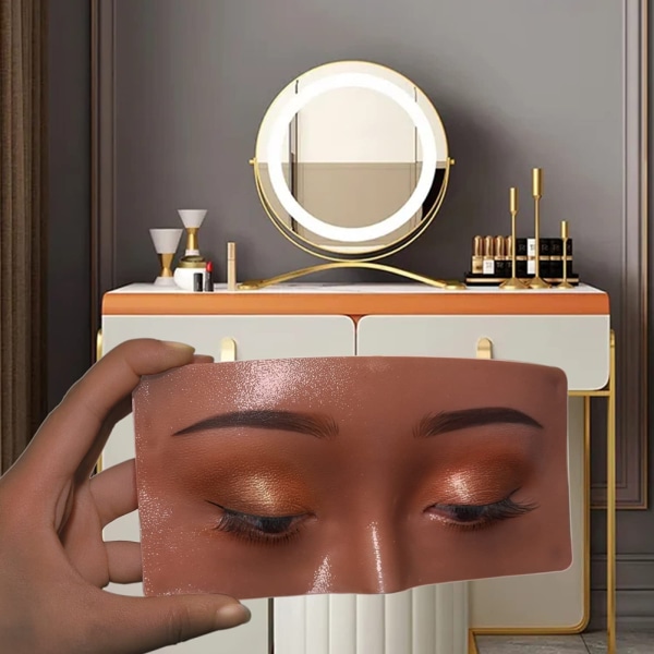 Övningstavla för ansiktsmålning i silikon Realistisk och återanvändbar övningstavla för makeup-övningar Ansiktsmålning Makeup-övningstavla