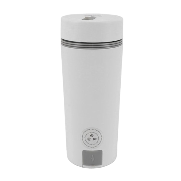 Reise Elektrisk Vannkoker 300W 350ml Rustfritt Stål Automatisk Isolering Bærbar Mini Varmvannsbereder for Kaffe Te Hvit EU Plugg 220V 50HZ