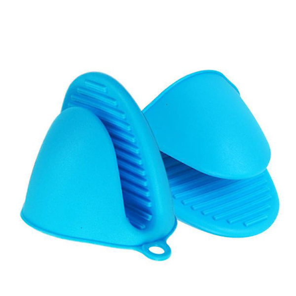 Varmebestandige Silikon Mini Ovn Handsker - Skridsikker Kogehandsker, Pinch Grips, Grydeholder