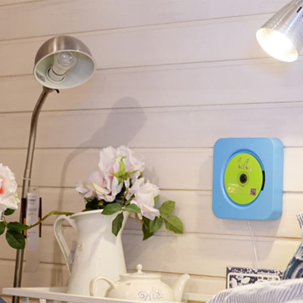 CD-afspiller hængende Bluetooth husholdnings-trækafbryder design engelsk bærbar CD-afspiller til hjemmeskole blå