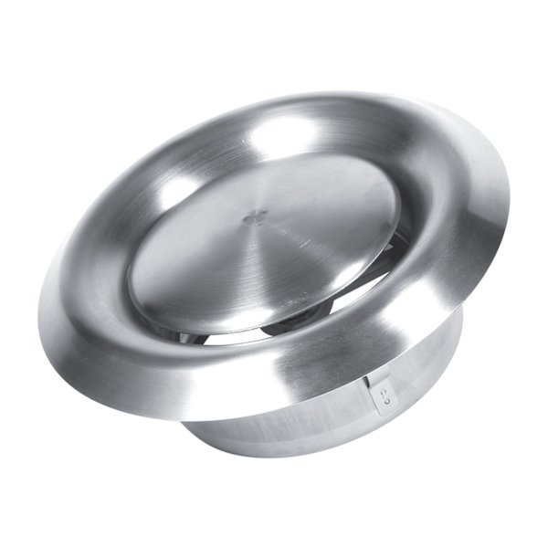 Justerbart väggtak hem Rostfritt stål Luftventil Runt cover (150 mm)