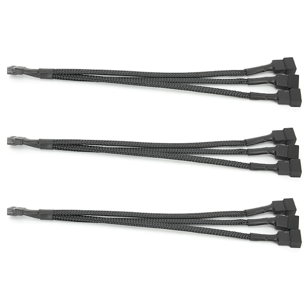 3-delad förlängningskabel 1 till 3-vägs splitter hylsad 4-stifts till 4-stifts + 3-stifts adapter