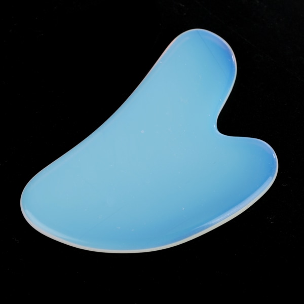 Naturlig opal skrapeplate Body Guasha Board Ansiktsmassasjeapparat Helsepleieverktøy