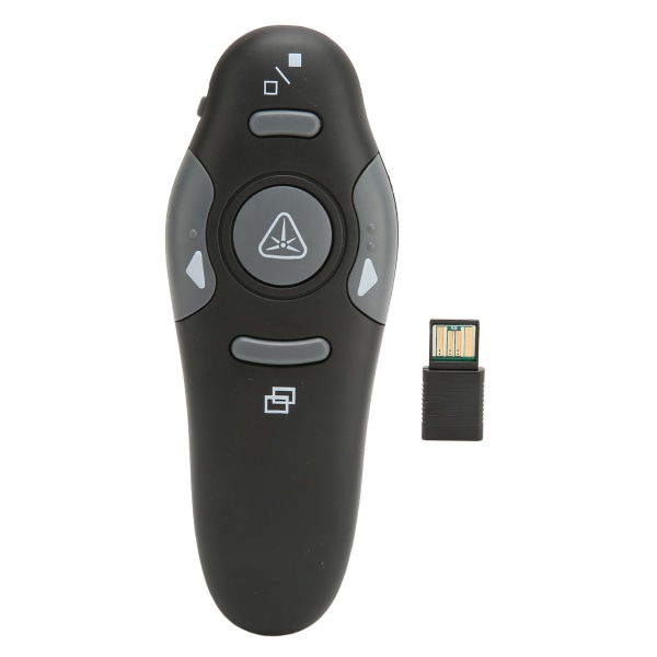 Presentation Clicker 15m Fjärrkontroll Avstånd Ergonomisk Bärbar 2,4GHz Fjärrklicker för skolkontoret
