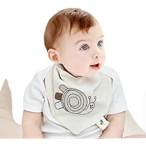 Set med 4 Pojk-haklappar, Flick-haklapp Födelse Baby Haklapp Pojk- Flick-haklapp