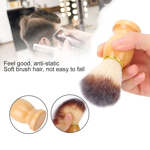 Broken Hair Cleaning Brush Frisør Hals Ansigt Hårklippet Fejebørste til frisørbrug