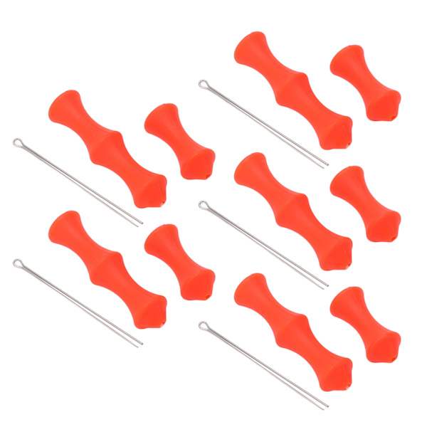 5 set Bågsträngsflikar Guard Soft Silikon Bågskytte Fingrar Skydd med monteringsstift för utomhusskytte