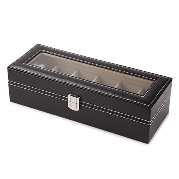 6 lokeroa (30 * 11 * 8 cm), massiivipuinen watch , miesten/naisten watch , watch säilytyslaatikko, organizer