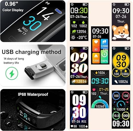 Fitness Tracker with Pedometer/Calories/Stopwatch