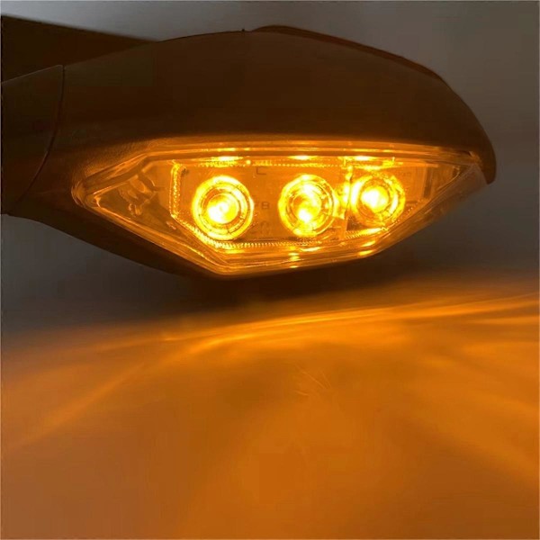 Vikbara LED Blinkers Backspeglar för Yamaha YZF R6 YZF-R6 Som Visat