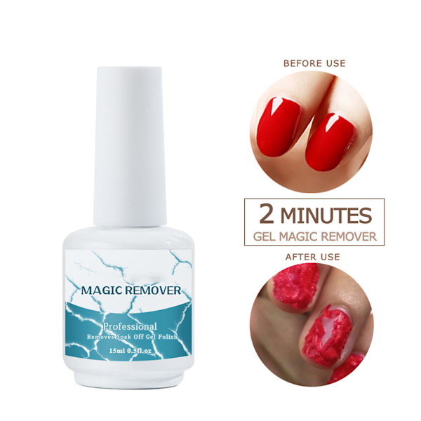 15 ml Soak Off Gel Polish Remover Professionel Remover Neglelak Slet Primer Akryl Rengøringsmiddel Affedtningsmiddel til Neglekunst Lak
