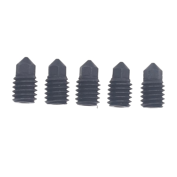 5 stk. Hærdet stål dyse High Speed printhoved support 1,75 mm filament til Bambu Lab X1 eller P1P 3D printer Hot End 0,4 mm