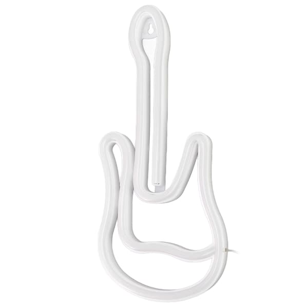 Gitarr Neonskylt Färgglad USB Batteridriven Förborrade Hål LED-rör Väggdekor Ljus för Bar