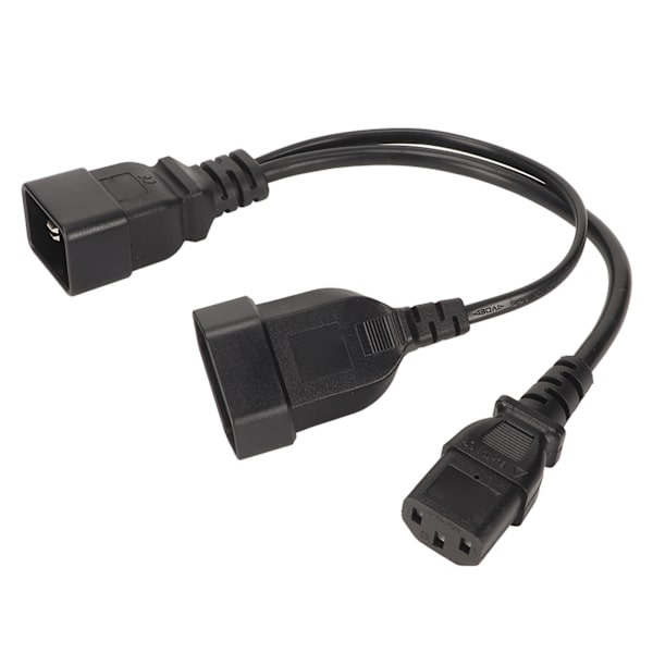 IEC320 C13 og EU-stik til IEC320 C20-strømledning IEC320 C13 og EU-hunstik til IEC320 C20 Y Splitter-strømledning 12,6 tommer