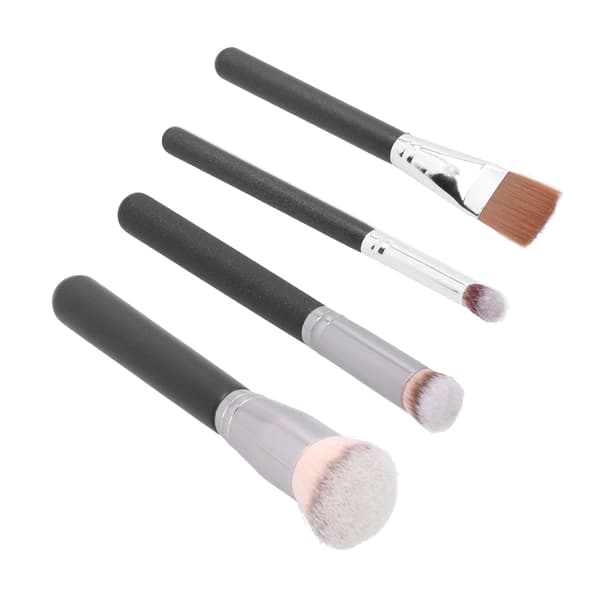 4 STK Makeup Børstesæt Bløde Børstehår Kosmetiske Børster til Foundation Concealer Blush Pudder