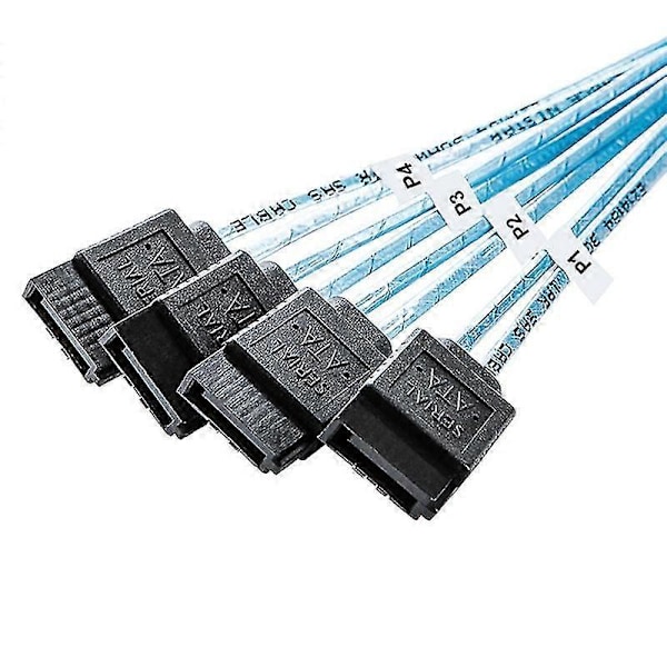 Mini SAS HD SFF-8644 - 4 x SATA 7Pin -kiintolevyn kaapeli 12 Gbps palvelimen ulkoinen nopea kiintolevy C