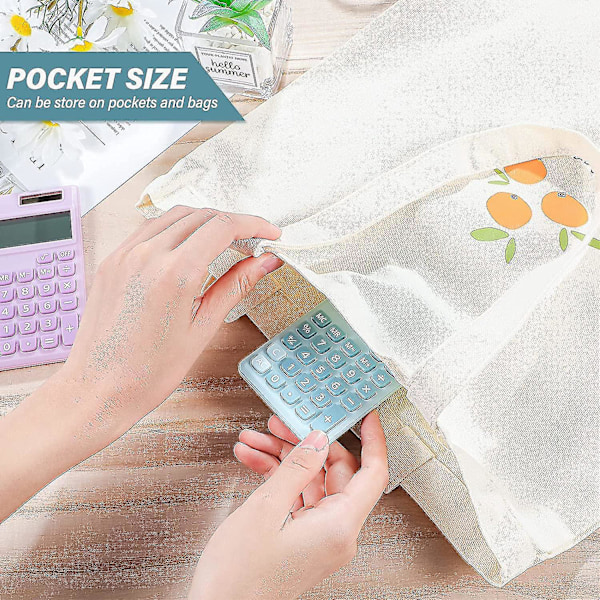 Mini Laskin Taskukokoinen Laskin Sähköinen Digitaalinen Pöytälaskin 8-numeroisella LCD-näytöllä, laventelin violetti