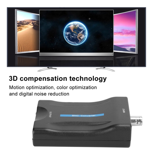 ABS BNC til HDTV Converter Overvåking til HDTV Adapter Display High Definition 1080P/720P Tapsfri konvertering
