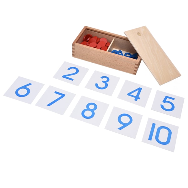 Montessori Matematik Undervisningshjælpemidler Professionelle Montessori Børn Tal og Forhandlingschips Tidlig Uddannelse KitProfessionel Udgave Tal og Chips