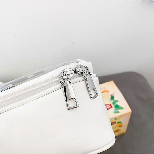Japansk Harajuku Ita-väska för kvinnor - Transparent ficka Itabag High School-tjejer Lila