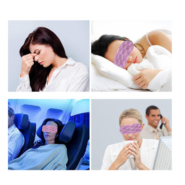 7 stk Hot Compress Steam øjenmaske Fjernelse af mørk cirkel Træthedslindring Søvn øjenplaster Lavendel