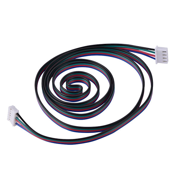 HX2.54 4pin 6pin Vit Dual Terminal Wire Kablar för 3D-skrivare stegmotorer 1000mm