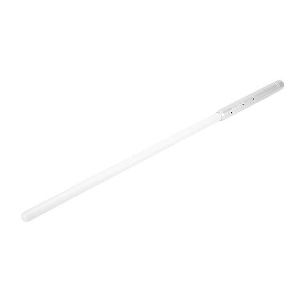 S968 Metal Laser Sværd Lys Op Sabel LED Flash Stick Farverige Farveskiftende Lys Model Legetøj Sølv Uden Adapter