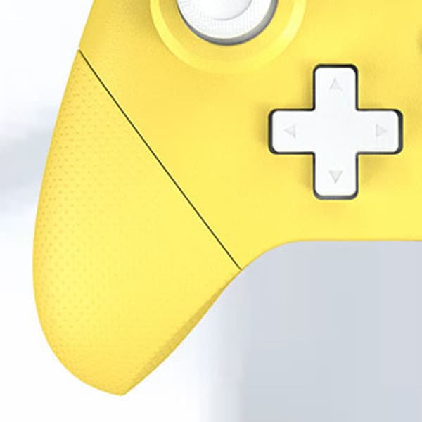 Bluetooth Gamepad NFC Somatosensorisk Dobbel Motor Vibrasjon Trådløs Spillkontroller med 3D Joystick for Switch Sitron Gul