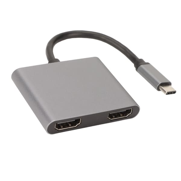 USB C til HD Multimedia Interface Hub understøtter 4K 60HZ USB C til dobbelt HD Multimedia Interface-adapter