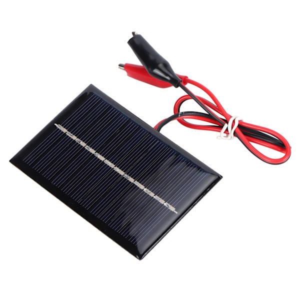0.6W 6V Solcellepanel Modul Bærbar DIY Polysilisium Solcellelader for Leker Lys 3.7V Batteri