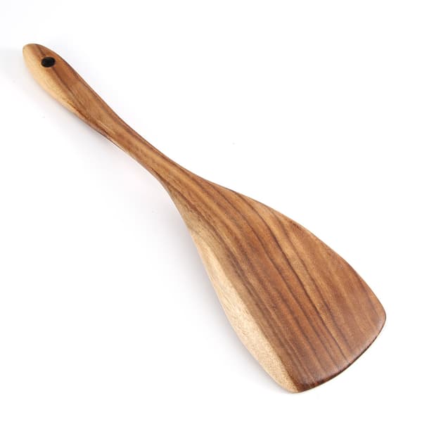 Naturlig träslev stekspade köksredskap (31,5*7,5cm)