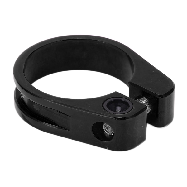 Sadelstolpeklämma i aluminiumlegering 31,8 mm CNC-skärning Ergonomisk ihålig design Cykelstolpeklämma Svart