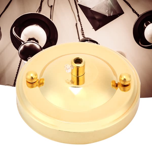 2 STK Taklampe Krok Lysekrone Plateholder Dekorasjon DIY Tilbehør Gull