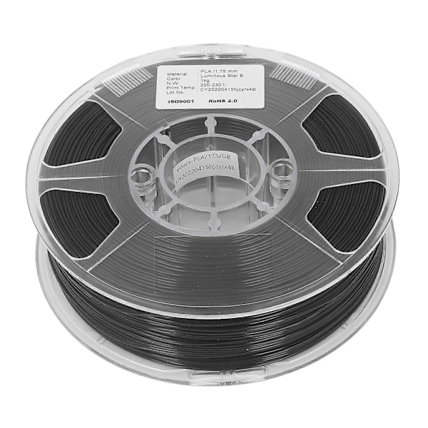 1,75 mm 3D Printer Filament Selvlysende Stjerne Høj Præcision Stærk Vedhæftning Boblefri 3D Printforbrugsvarer kompatibel med 3D Pen Printer