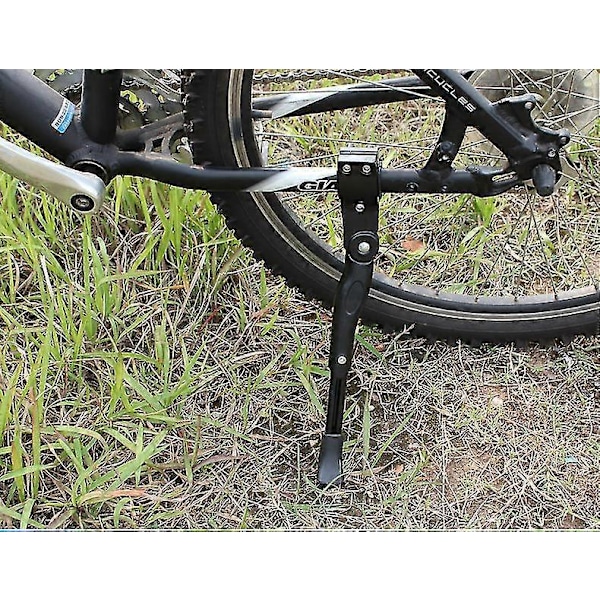 Aluminiums cykelstøtteben med unbrakonøgle og cykelklokke, universal justerbar støttefod til 24-27 tommer cykel