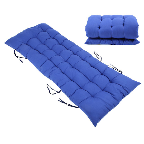 Lång kuddmatta för fåtölj gungrottingstol Fällbar trädgårdslounge sittdyna 48x155x8cm
