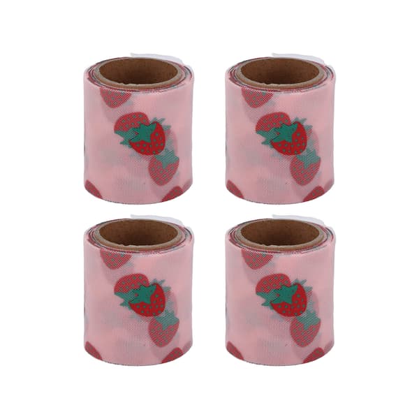 4 STK Tyllstoff DIY Håndverk Slitestyrke Symfoni Polyester Glitter Tyllruller 6cm Koreansk Rosa