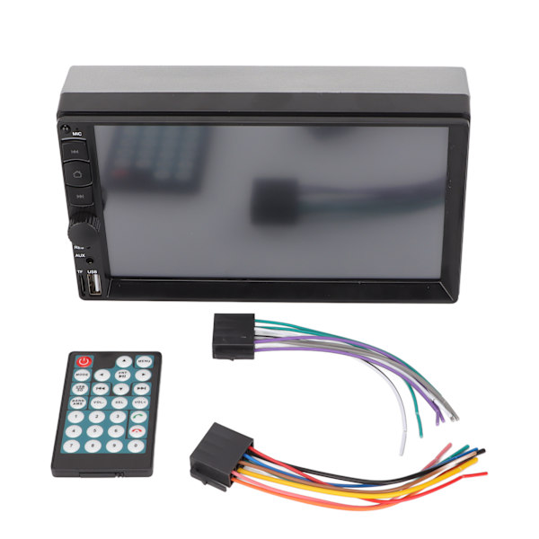 7-tommers bilstereomodtager Dobbelt Din Stereo MP5-afspiller Touch Screen Bluetooth Håndfri Backup Kamera Support