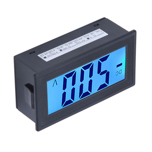 YB5135DB DC Digital Voltmeter LCD Display Spændingsmåler AC100-240V StrømforsyningDC 0-500V