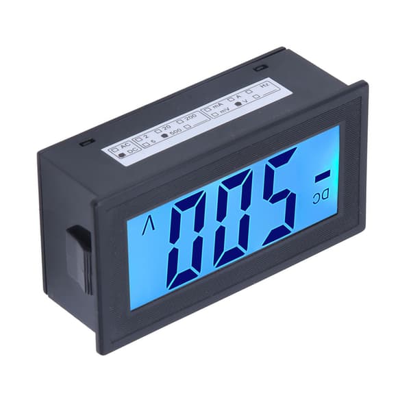 YB5135DB DC Digital Voltmeter LCD-skjerm Spenningsmåler AC100-240V Strømforsyning DC 0-500V