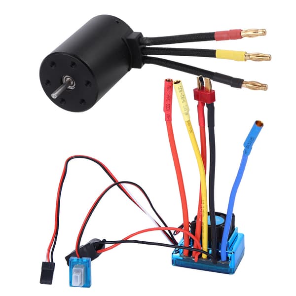 3650 Motor 3100KV Brushless ESC RC Tilbehør Reservedel til 1/10 RC Bilmodel (80A)