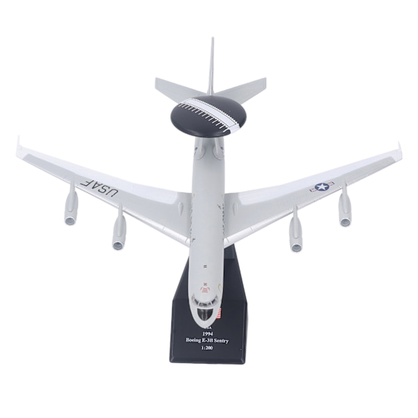 1:200 Skala E3 Flygplansmodell Hög Stimulering Legering Flygplan Dekorationsmodell med Displaybas