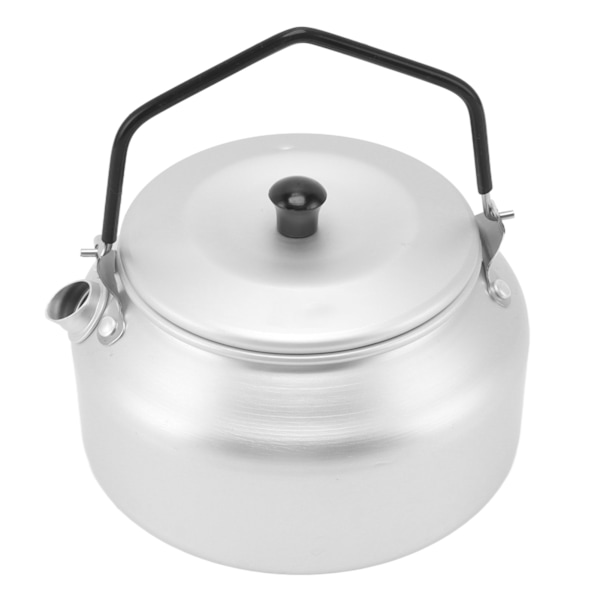 Camping Kittel Lätt Aluminiumlegering Bärbar Camp Te Kanna Kaffe Kanna för Utomhus Grill Silver