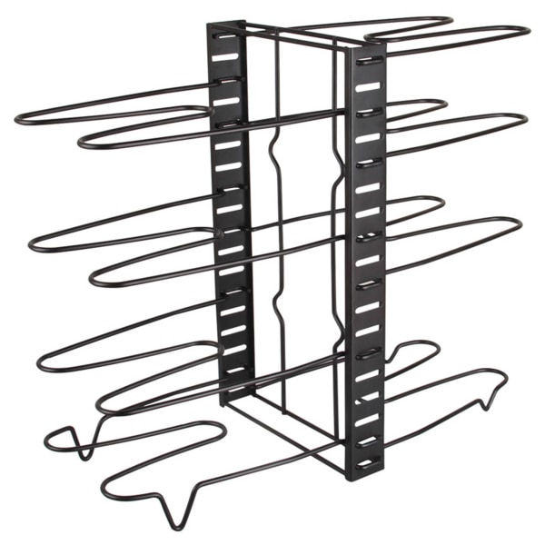 Pan Stand 8 Layers Adjustable Stable Support Strong Bearing Capacity Black Pot Pan Storage Shelf Rack