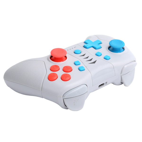 Bluetooth Gamepad Programmerbar spelkontroll 3 hastighetsvibrationsjustering Passar för Switch ProGrå