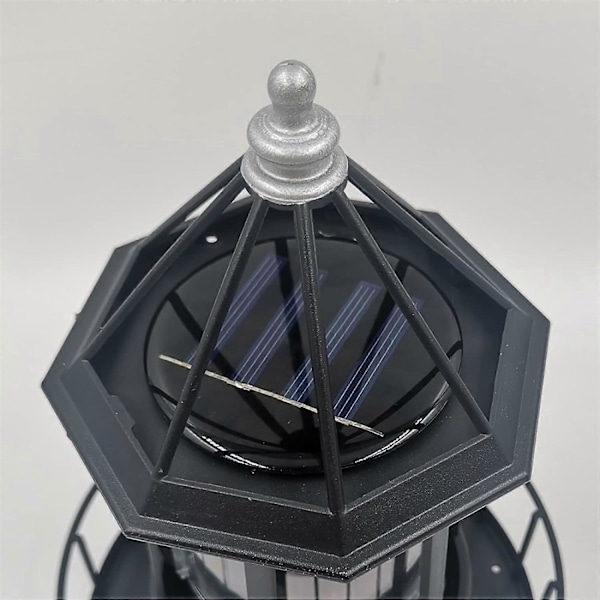 Solardriven Roterande Fyr LED Utomhus Trädgård Gräsmatta Lampa Dekoration Ornament Dekorativ Trädgård