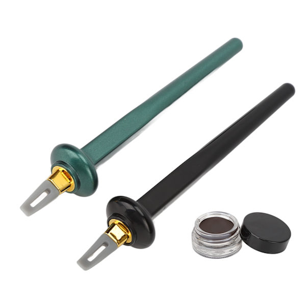 Silikoninen Eyeliner Tool Set Eyeliner Guide Wand Vedenkestävä Pitkäkestoinen Geelinen Eyeliner Meikkitaiteilijalle