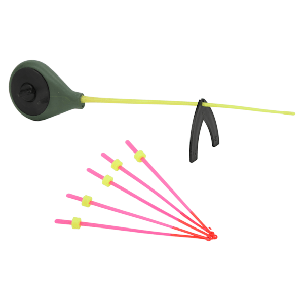 Mini isfiskeri stang kit isfiskeri stang med top spids bærbar fiskegrej til vinterfiskeri 12cm