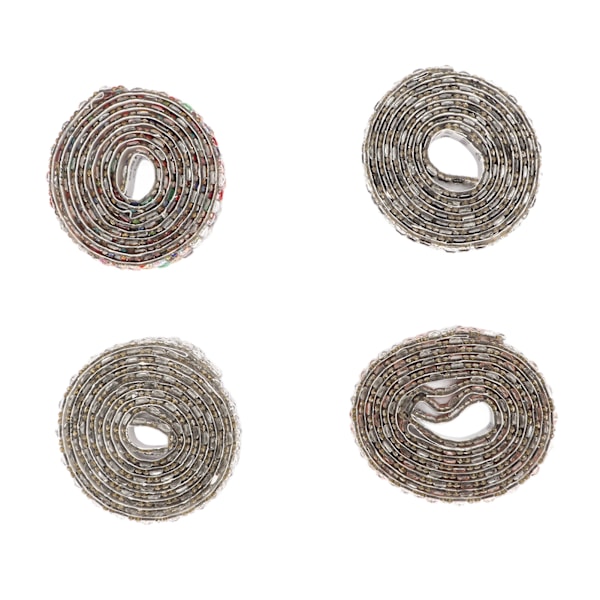 4 st Rhinestone Band 1,2 cm bredd 1 meter längd Mode Utsökt Självhäftande Rhinestone Tejp för DIY Skor Kläder